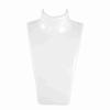 Necklace Earring Holder Mannequin Head Bust Stand Model Shop Jewelry Display Rack (White)