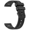 22mm Universal Silicone Watch Band For Huawei Watch GT 5 Pro 46mm/GT 5 46mm/GT 4 46mm Vertical Stripes Strap