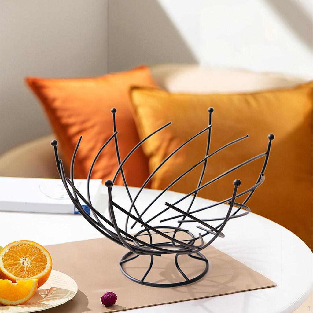Fruit Basket Countertop Holder Decorative Stand Surable Creativity Bowl Plate for Living
