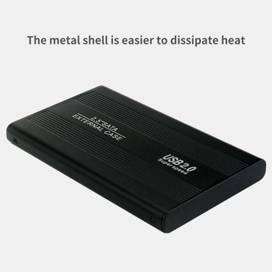 Диск Дюйм USB 2 Пылезащитный Корпус Износостойкий Алюминиевый Сплав 2.5 Внешний Жесткий Диск