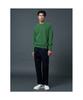 SHIFT.G Wool Texture Crewneck Sweater Green