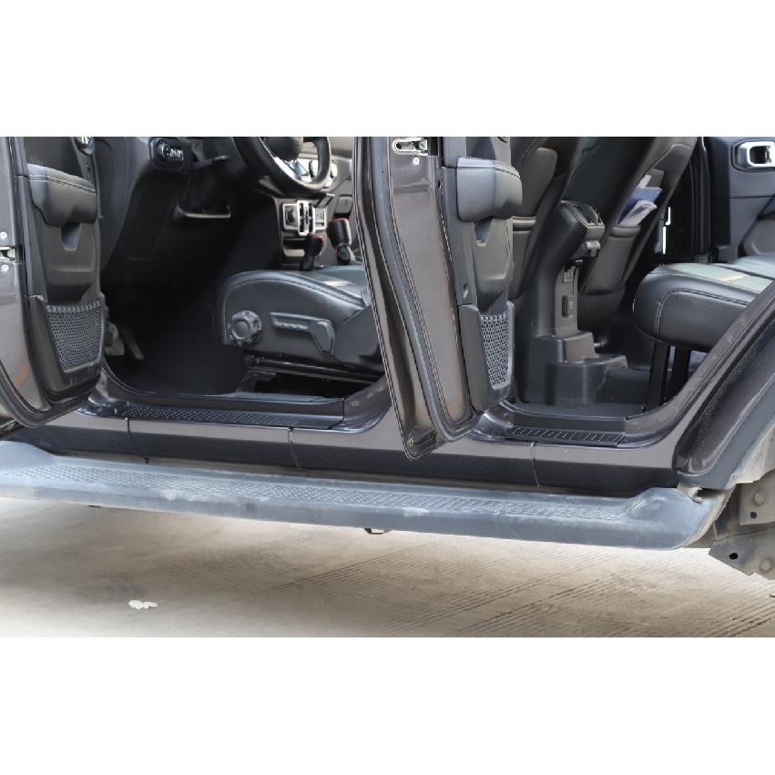 Накладка на дверную пластину для Jeep Wrangler JL Gladiator JT 2018-2022, защитные накладки на пороги, 4-дверный автомобиль