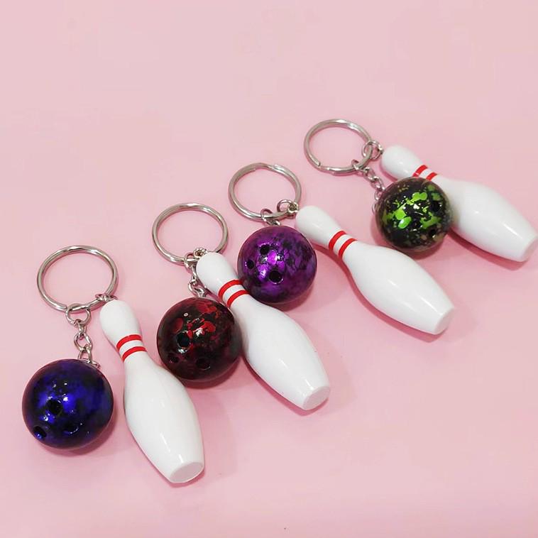 Мини брелок-подвеска для боулинга – Имитация боулинга, брелок для ключей от машины