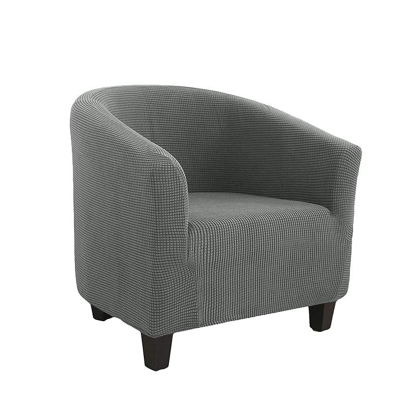 Чехол на клубный стул, эластичный чехол на стул для ванны, однотонный чехол для дивана, флисовые чехлы для диванов для учебы, барная стойка, гостиная