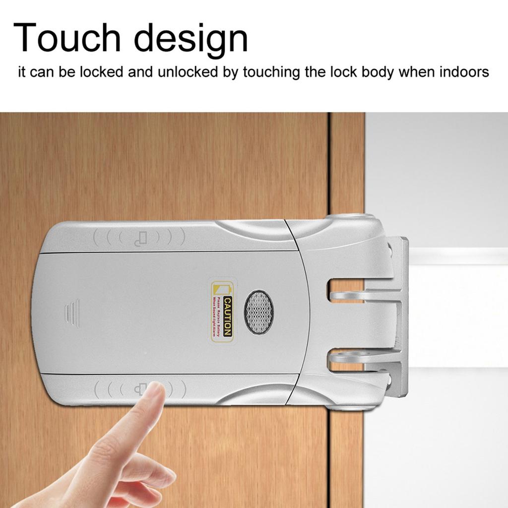 WAFU Wireless Invisible Keyless Electronic Lock Remote Control Touch Locked&Unlock (Type B)