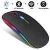 Беспроводная мышь RGB перезаряжаемая Bluetooth-мышь беспроводная компьютерная мышь со светодиодной подсветкой эргономичная игровая мышь для портативных ПК