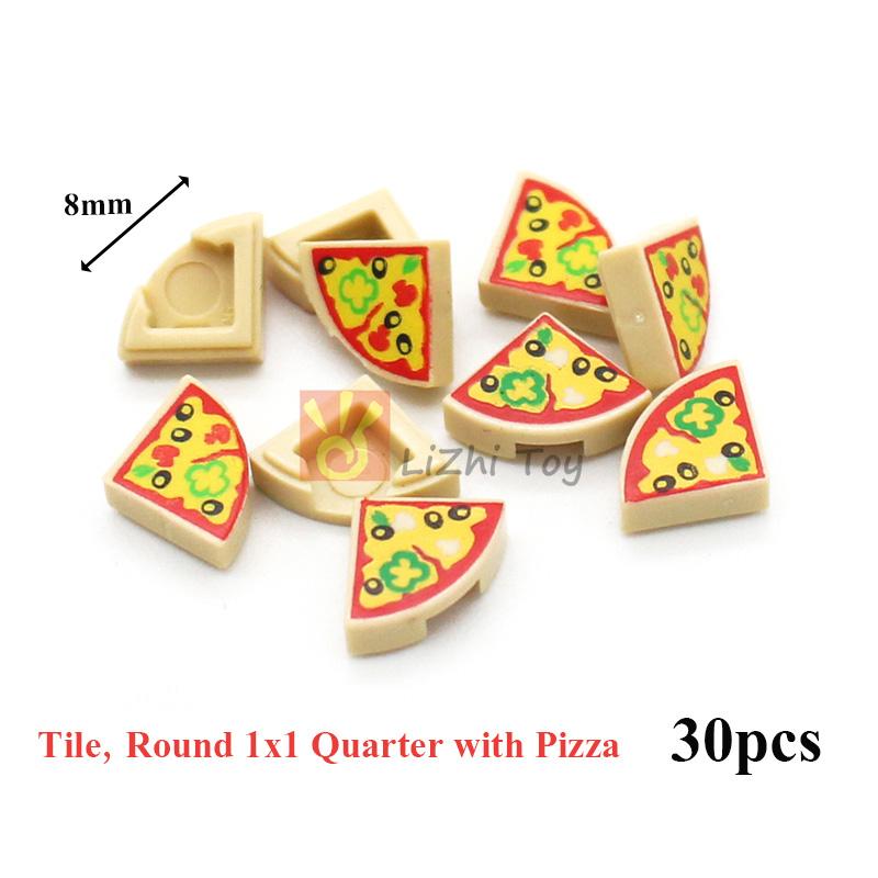 MOC Городские уличные фигурки Вид Печать Еда Десерт Традиционная китайская кухня Строительные блоки Монитор Глаза Кирпичики Напечатанные игрушки