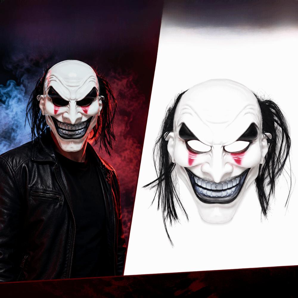 Spooky Halloween Mask Smile Face Terrifying Cosplay Mask Party Gift Full Face Mask Male Female