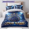 Custom Name,Fenerbahce Pattern Bedding Home Decoration Birthday Gift ( 1 duvet cover + 2 pillowcase, without core),fan merchandise.