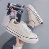 2025 Spring and Autumn New Canvas Shoes Female Student Fashion Lace-up White Shoes Board Shoes Ins Casual Women's Trend Korean Version