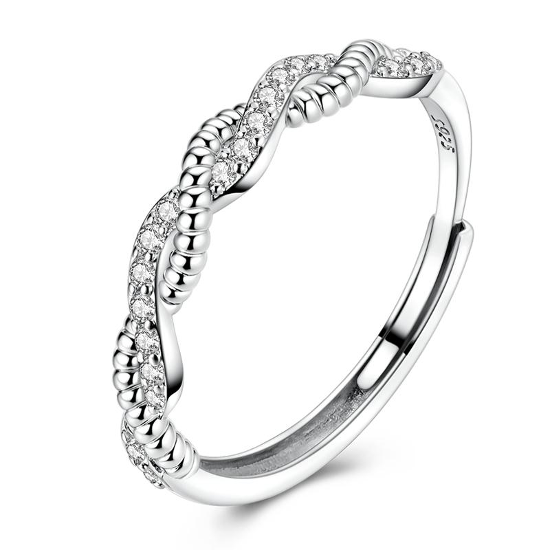 Rings for Women Authentic copper Ring Gold Plated Heart Bow Skull Hand Holding Bead Zircon Ring Engagement Wedding Jewellery