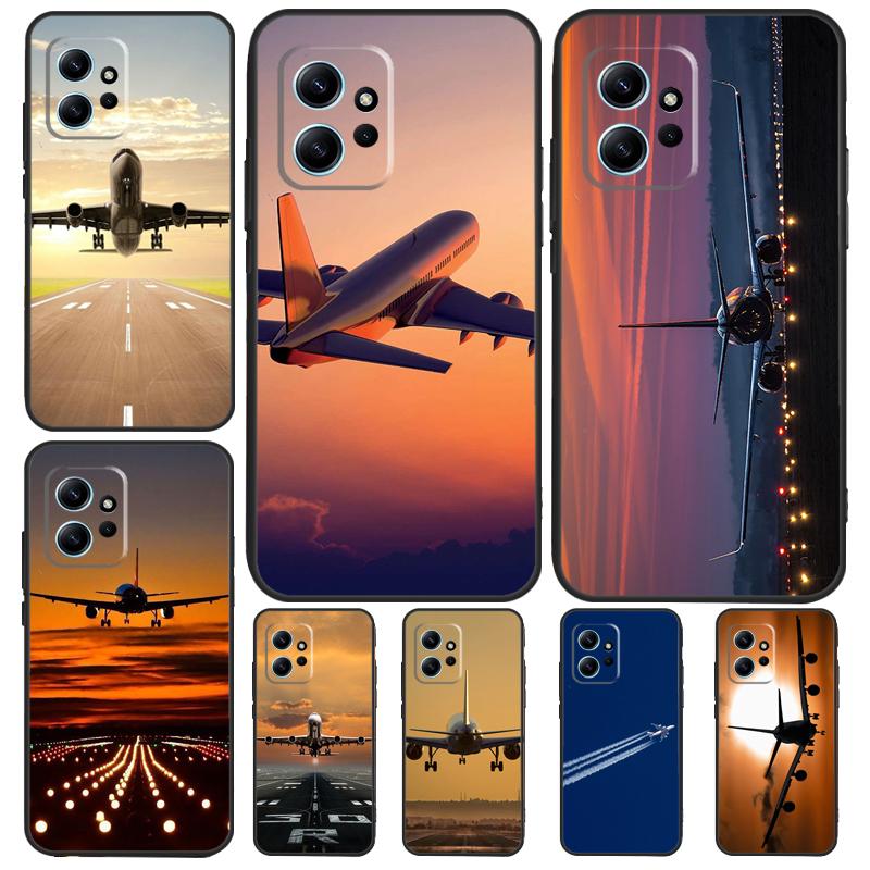 Airplane Plane Aircraft For Xiaomi Redmi Note 12S 11S 10S 9S Note 12 8 9 10 11 Pro Phone Case For Redmi 12 9 C 10C