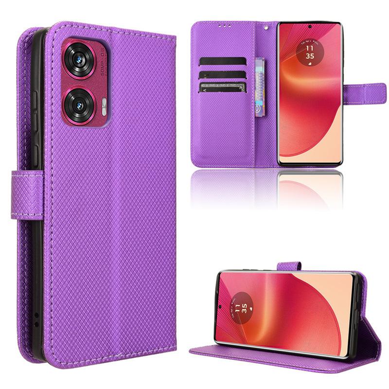 Flip Cover For Motorola Moto Edge 50 Fusion Leather Case [Flip Vintage Leather] Shockproof Durable Retro Phone Case