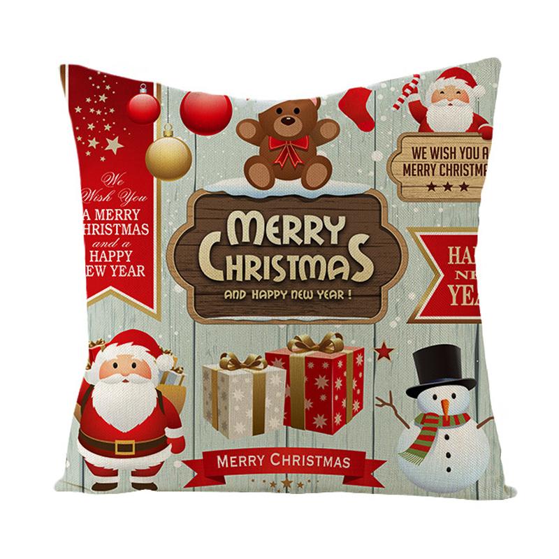 Главная Рождественская декоративная наволочка для спальни, гостиной, дивана, наволочка с изображением Санта-Клауса, лося, гнома