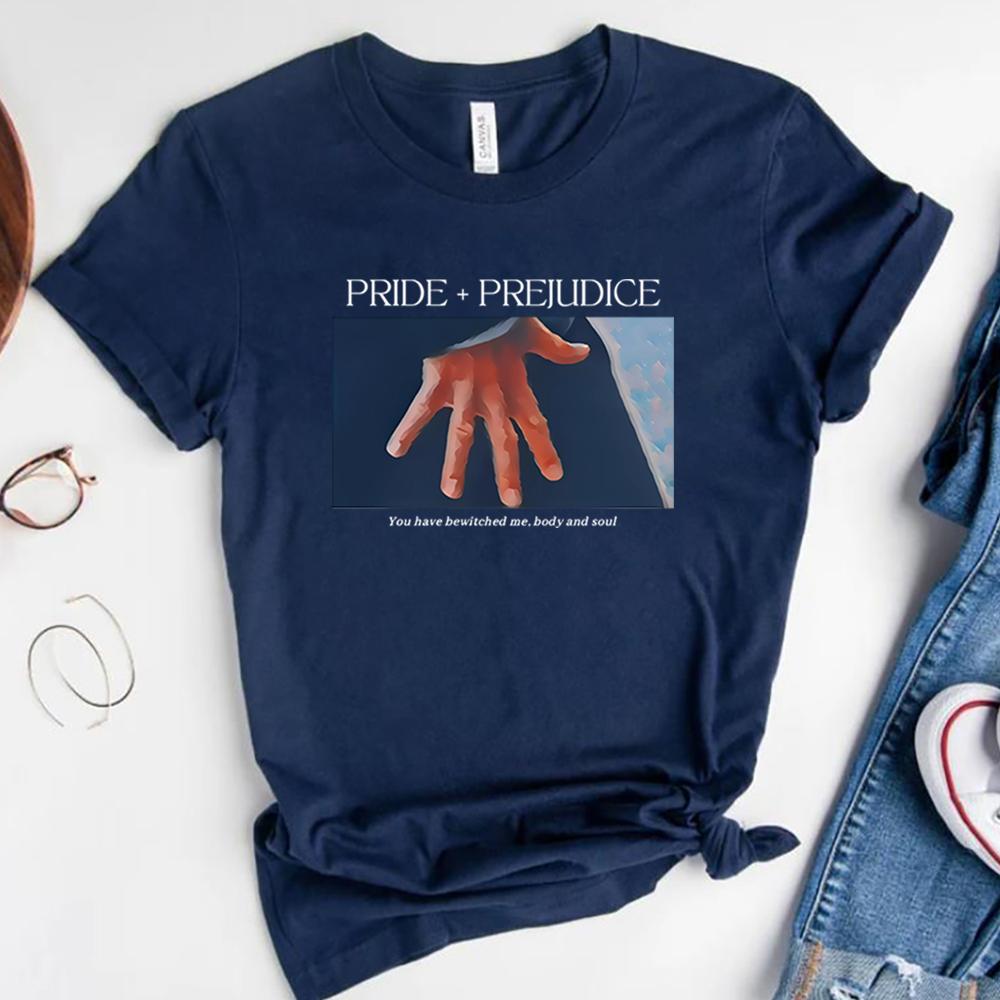 Pride and Prejudice Tshirt Hand Flex Scene Y2K 90s Tee Jane Austen Literary Shirt Pemberley Book Lover Tshirt Feminist Booktok