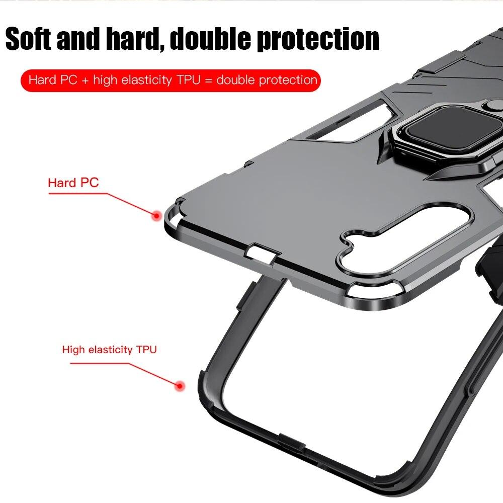 KEYSION Противоударный защитный чехол для Samsung A05S A15 A05, мягкий силикон + ПК, металлическое кольцо-подставка, задняя крышка для телефона Galaxy A15 A05S 4G