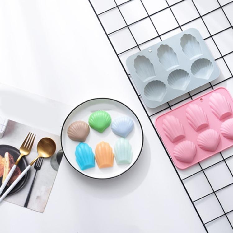 Форма для муссовых тортов 6 ячеек Форма для мадленов из силикона Инструмент для выпечки Легко моется