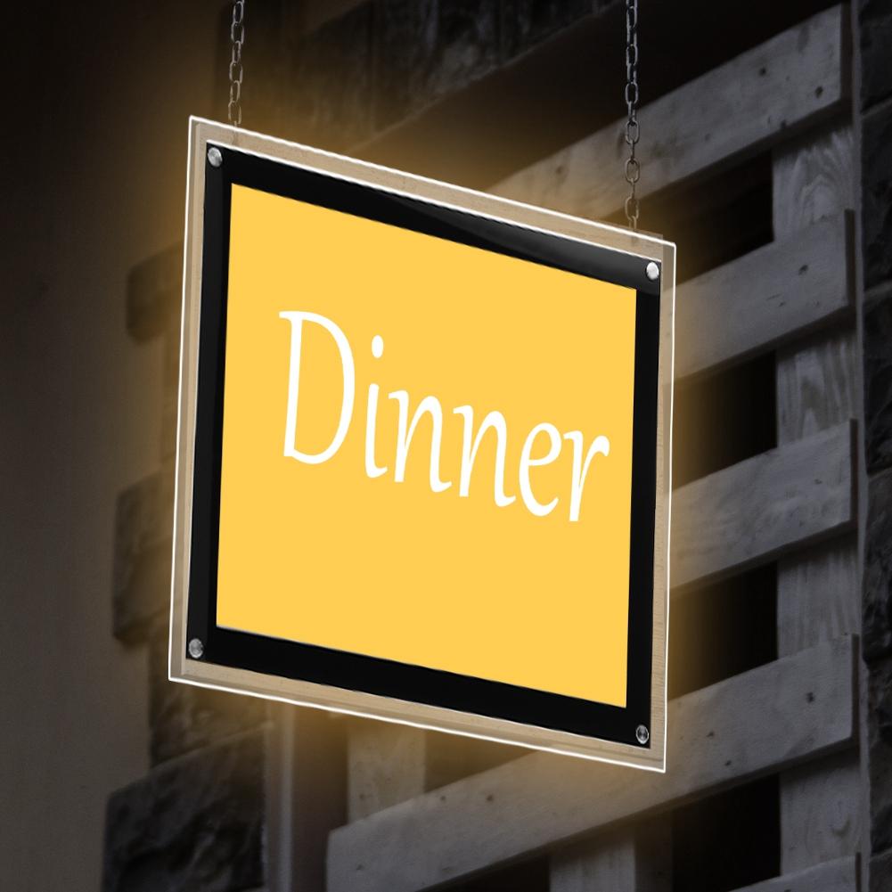 A3 LED Light Box Advertising Acrylic Snap Frame Backlit Board Poster Display (A3 )