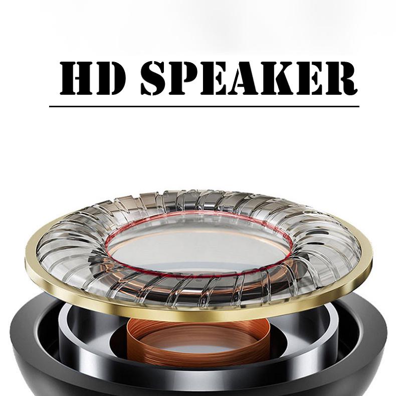 Модные металлические наушники, звуковая камера, линия тела, проводная музыка, стереонаушники с тяжелыми басами, наушники-вкладыши