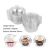 50 Cup Plastic Transparent Cake Box Blister Box Pvc Round West Point Box