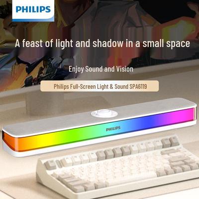 Philips Игровой настольный RGB Bluetooth-динамик SPA6119, штепсель CN (адаптер в комплекте)