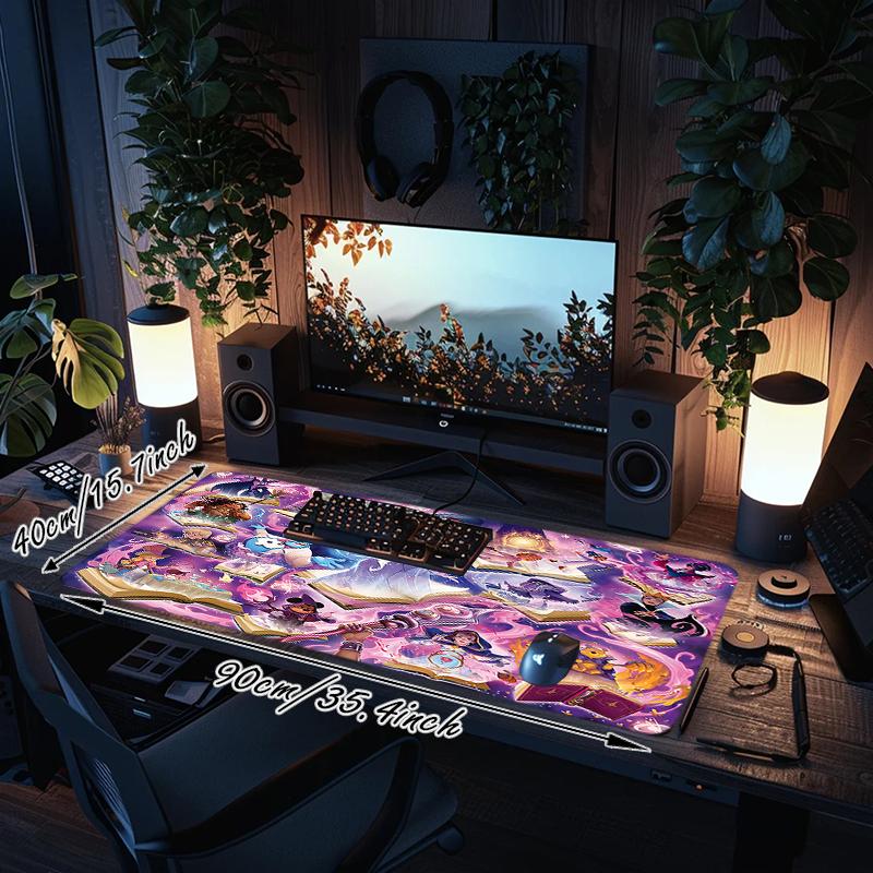 1Pc Magical Fantasy World Gaming Mouse Pad Keyboard Desk Mat Non-slip Rubber Lock Edge Waterproof Computer Mousepad for Office Home Decor Y14
