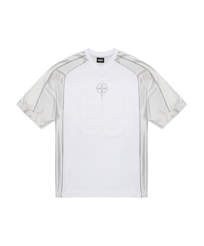 NINEZ 99 Applique Rugby Oversized T-Shirt (2 Colors)