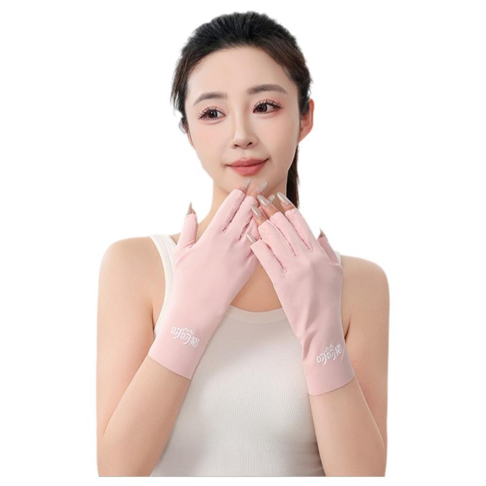 Nail Uv Protection Nail Painting Gloves Protect Finger Skin Drive Gloves For Led Lamp