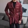 Одежда Ruishen: Стильная мужская ретро замшевая осенняя охотничья куртка