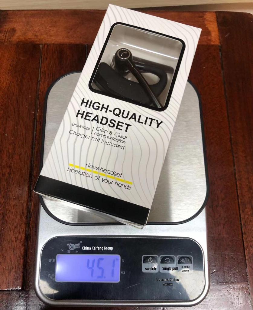 Деловая стерео Bluetooth-гарнитура V8S с голосовым оповещением, шумоподавлением и цифровым дисплеем.