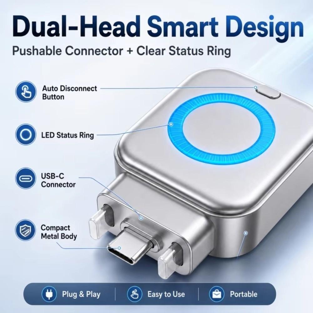 Intelligent Separator Auto Power Cut Off Charger Type-C Connector USB C Adapter Phone Charging