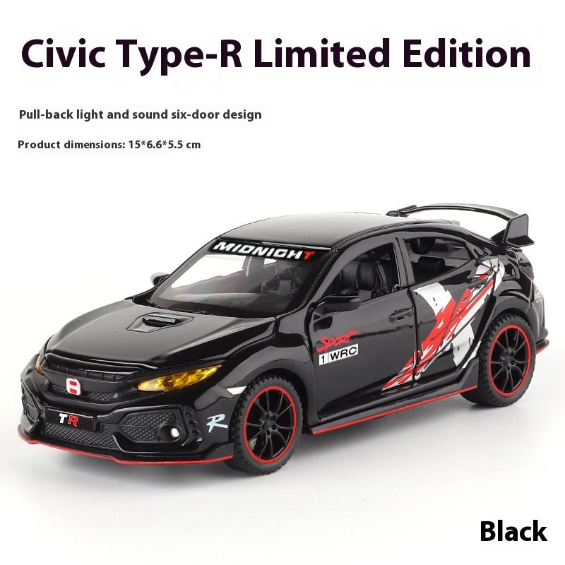 1/32 Honda Civic Type-R Alloy Model, Exquisite Desktop Ornament, The Best Collectible for Car Model Enthusiasts, Halloween Gift