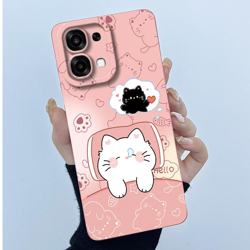 Case For Oppo A6 Pro Cute Panda Sweet Girls Cats Silicone Soft Protective Cover For OppoA6 Pro A6Pro 4G 5G 2025 Bumper Casing