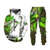 Casual Men's Tracksuit 3d Animal Printed Hoodies and Pants 2pc Sets Antumn Cool Sweatshirts Women Men's Clothing Sportswear Suit