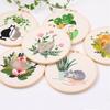 Cat Pattern Cross Stitch Kit Embroidery Hoop Embroidery Stitch Practice Kit Home Decoration