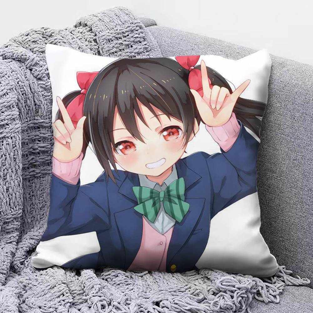 Yazawa Nico Love Live Anime Girl Home Sofa Cushion Covers And Aecorative Custom Pillow Covers