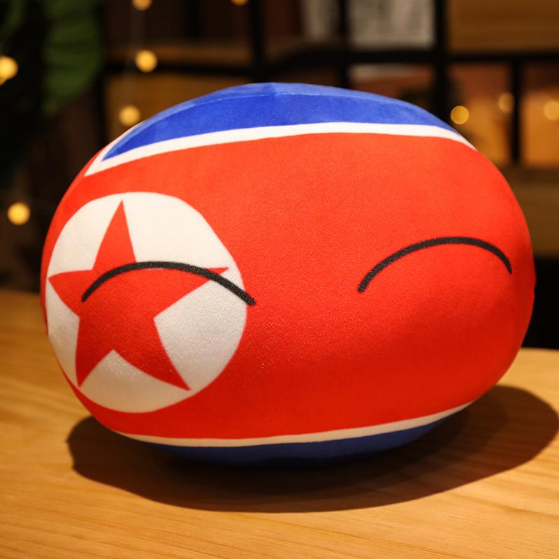 Cartoon Polandball Plush Toy Cute Country Ball Plush Doll Soft Pillow Cute Keychain Pendant Boys and Girls Birthday Gifts