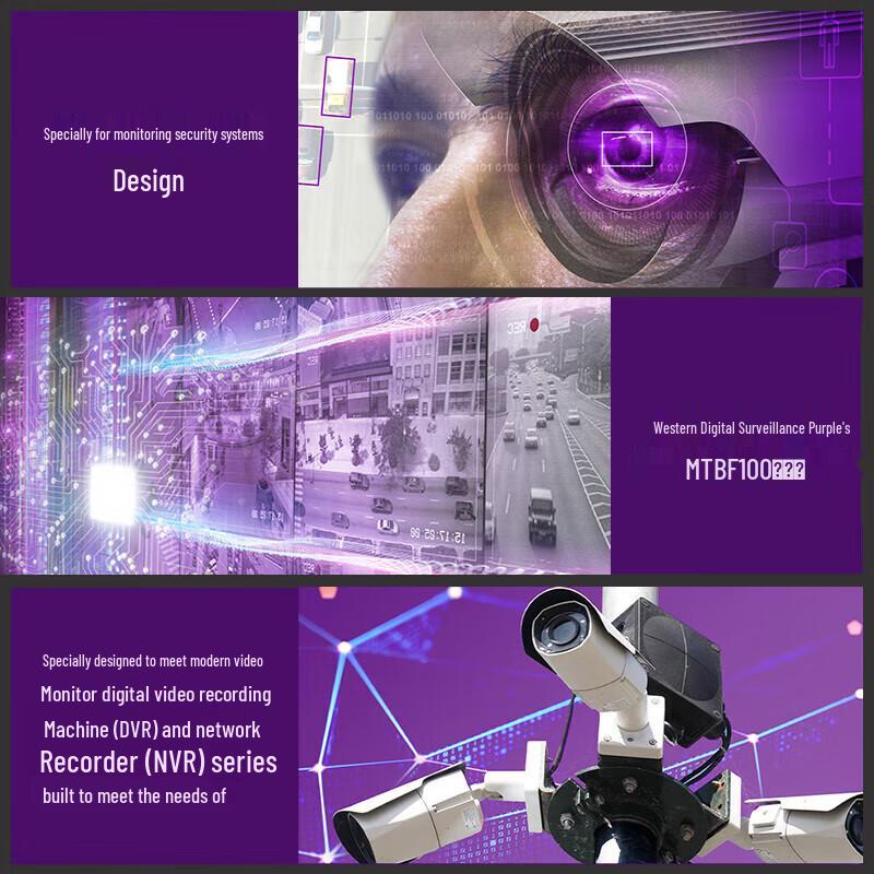 Жесткий диск для видеонаблюдения Western Digital WD Purple 6 ТБ