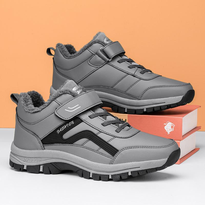 MCTIN Couple Sneakers Winter Plush Platform Warm Shoes for Women Casual Anti Slip Walking Shoes Men