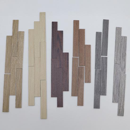 20 шт. Миниатюрные кукольные домики Деревянный пол Самоклеящиеся Доски для пола детского домика для Аксессуаров для кукольных домиков Реалистичная текстура DIY Украшение кукольного домика