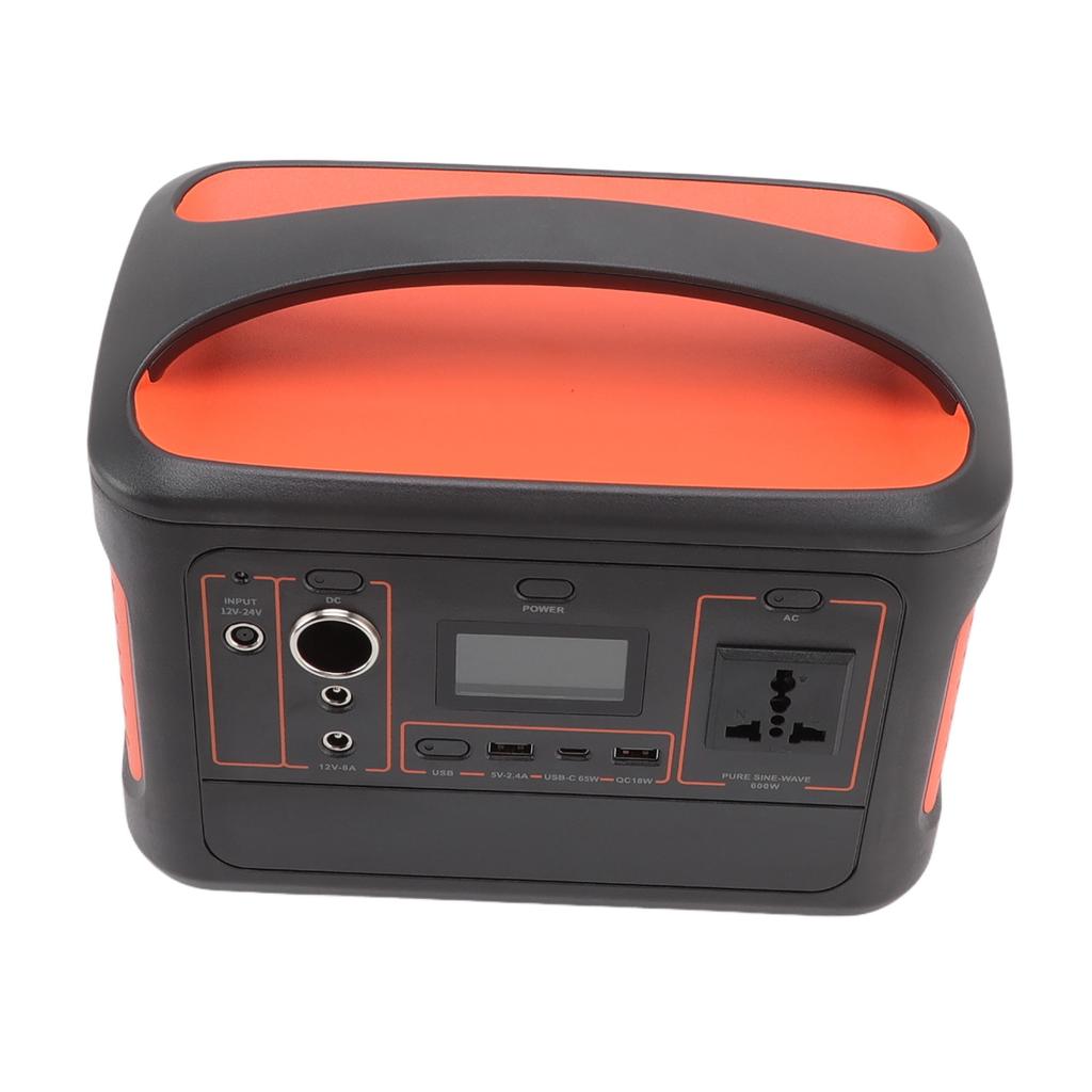600W Portable Power Station Solar Portable Outdoor Emergency Power Supply 153600MAH 100?240V US