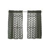 Curtains European And American Style Window Screens, Through Rod Curtains, Striped Curtain Window Screens Finished Products