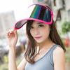 Visor UV-blocking sun cap (red) / UV-blocking hat