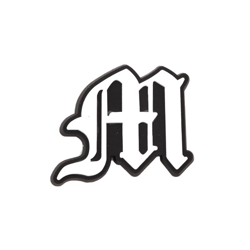 Maxun Шармы для обуви в виде старого алфавита, Буквенное украшение для сабо, сандалий, Милый браслет с графемой, Аксессуары для вечеринок, Сувенир, 1 шт.