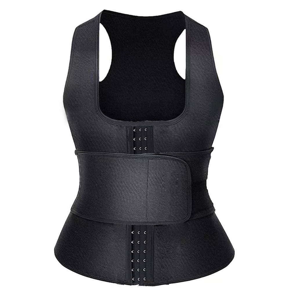 Double Belt Breasted Vest Belly Shapewear Ladies, Thickened Neoprene Waist Sweat Vest Amazon Popular