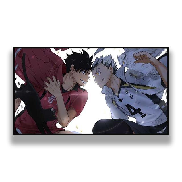 Японское аниме Haikyuu рисунок плакат и принт домашнее искусство украшение стены живопись гостиная спальня декор аксессуары Cuadros без рамки