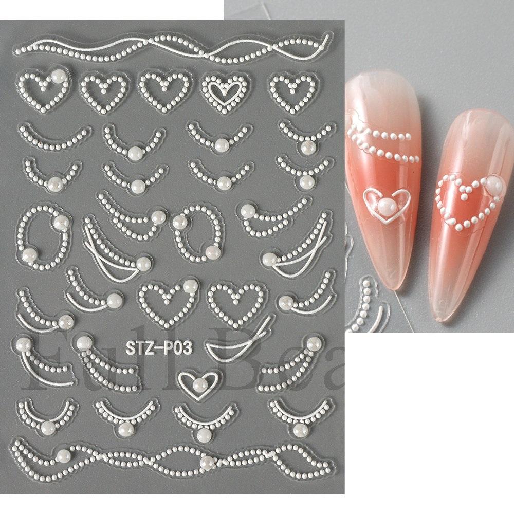 Металлические золотые серебряные наклейки для ногтей сердечки звезды нейл-арт наклейки слайдеры маникюрный декор