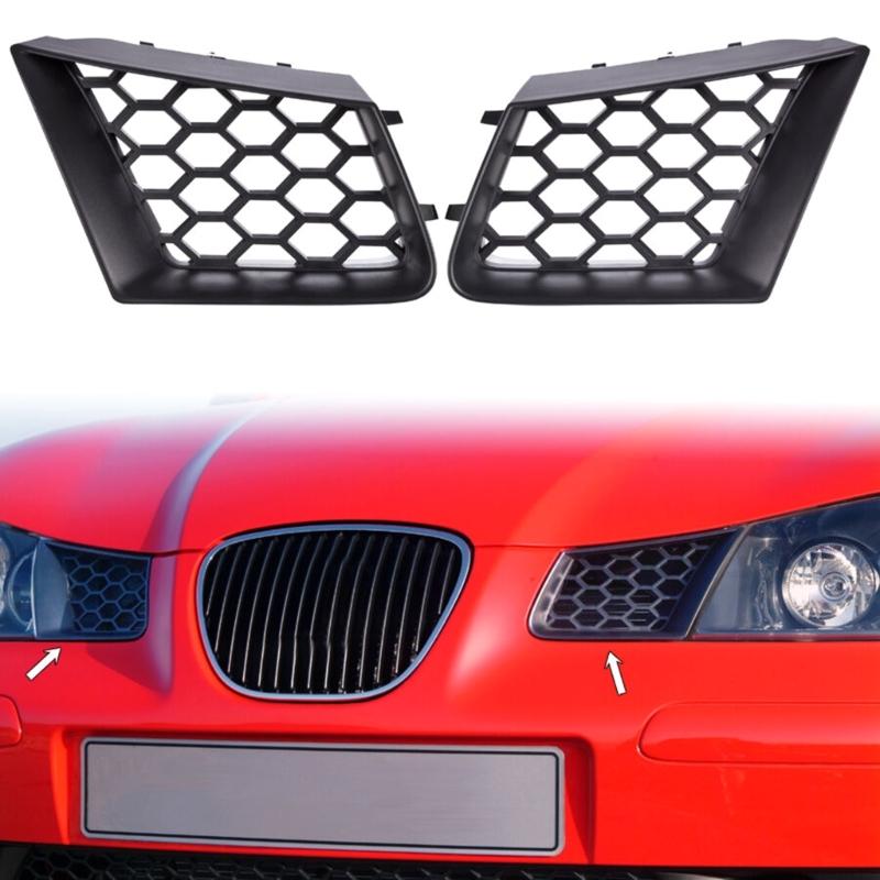 2pcs Honeycomb Front Upper Bumper-Hood Kidney Grille Radiator Grill -Grilles Suitable for 9182921 Lightweight