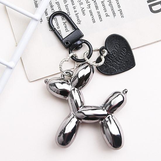 Мультяшный воздушный шар собака кулон брелок щенок шарм блестящие лазеры цветная сумка DIY украшения шарм домашний офис декор орнамент