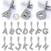 Новый медный подвес с бусинами 26 букв A-Z Бусины для DIY имени Подходит для оригинального браслета Изготовление ювелирных изделий